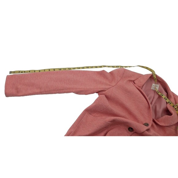 GAP Academy Heathered Pink Classic Button Down Blazer Jacket Pockets Size 10 - Picture 7 of 9